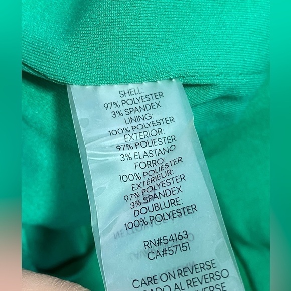 Karl Lagerfeld Paris Green Lynn Fitted Shift Dress, Emerald Green, Size 0 - Picture 10 of 14